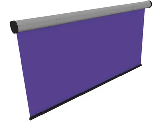 Projector Screen 3D Model