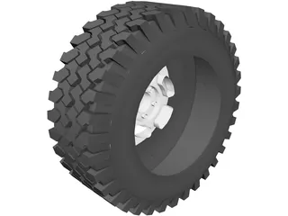 Tire All-Terrain 3D Model