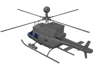 Bell OH-58D Kiowa 3D Model