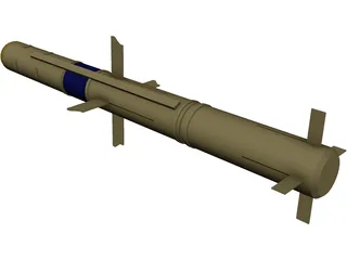 TOW Missile 3D Model