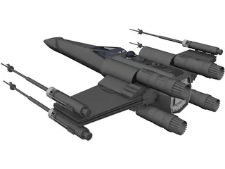 Star Wars X-Wing Starfighter 3D Model