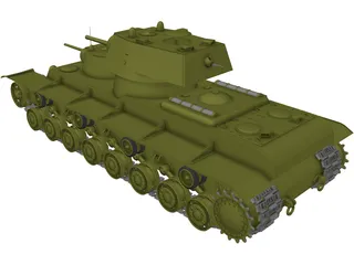 Russian SMK Heavy Tank 3D Model