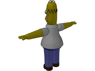 Simpsons Homer 3D Model