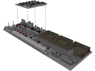 Computer Card 3D Model