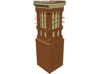 Wind Tower UAE  3D Model