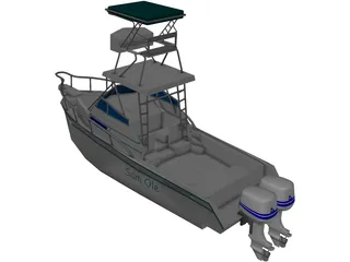 Grady White Boat 3D Model