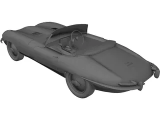 Jaguar XKE Roadster 3D Model