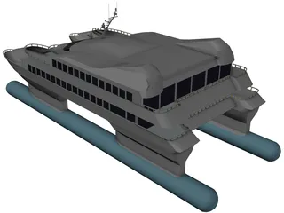 Navetek Catamaran 3D Model