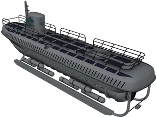 Atlantis Tour Submarine 3D Model