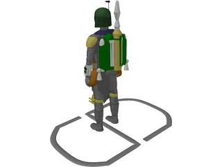 Star Wars Bobafett 3D Model