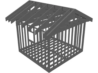 Shed Frame 3D Model