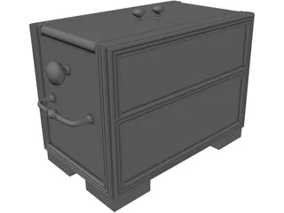 Asian Style Box 3D Model