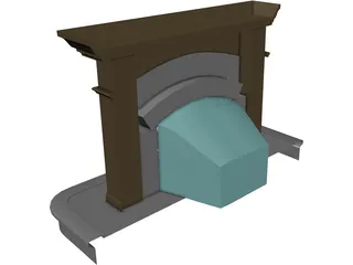 Fireplace 3D Model