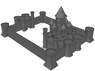 Castle Fantasy 3D Model