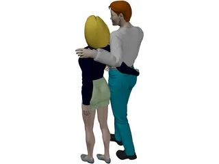 Man and Woman 3D Model