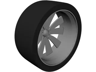 Rim Boyd Coddington Turbine 3D Model