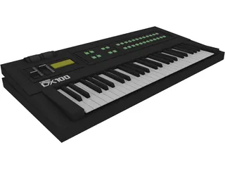 Synthesizer Yamaha DX100 3D Model