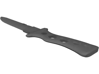 Knife Diving 3D Model