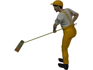 Streetworker 3D Model