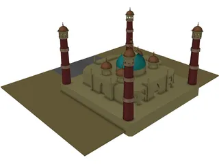 Taj Mahal 3D Model