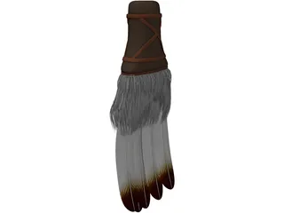 Native American Prayer Fan 3D Model