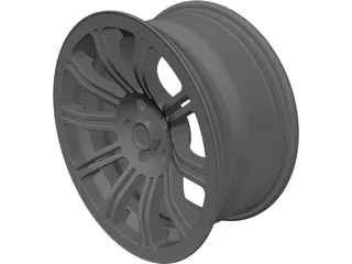 Rim 17 inch 10 spoke 3D Model