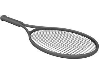 Tennis Racquet 3D Model