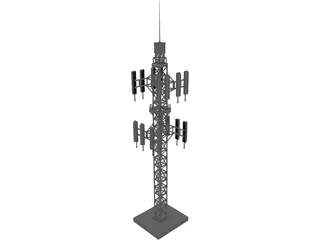 Cell Tower 3D Model