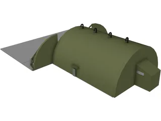 Tabvee Aircraft Shelter 3D Model