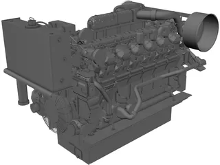 Engine Diesel 3D Model