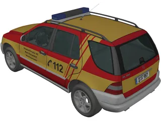 Mercedes-Benz ML 320 Feuer (1998) 3D Model