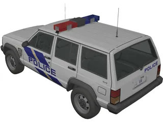 Jeep Cherokee Police 3D Model