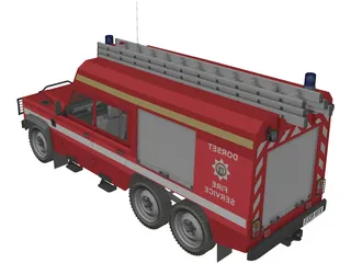 Land Rover Defender 126/HCB Angus 6x6 3D Model