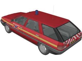 Renault 21 Nevada Fire 3D Model