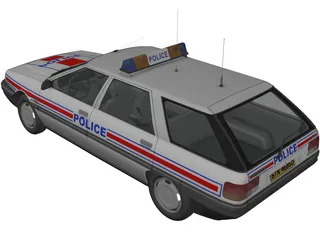 Renault 21 Nevada Police 3D Model