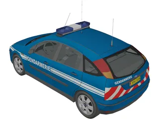 Ford Focus Gendarmerie 3D Model