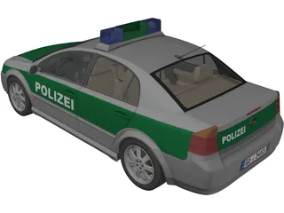 Opel Vectra Polizei (2004) 3D Model