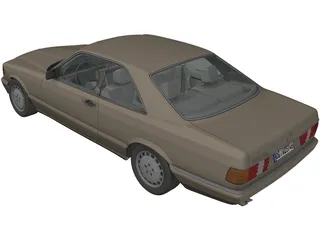 Mercedes-Benz 500 SEC (1984) 3D Model