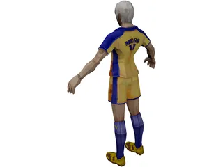 Soccer Player 3D Model