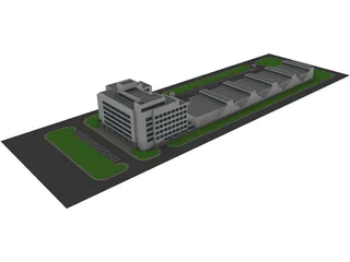 Logistic Company Complex 3D Model