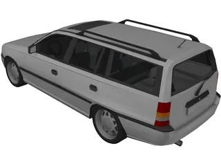 Opel Kadett E Caravan 3D Model