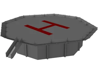 Heli Pad 3D Model