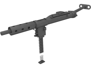 Sten Gun MK 2 3D Model