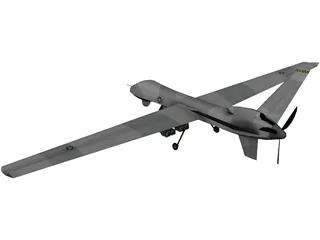 General Atomics MQ-9 Reaper UAV Drone 3D Model