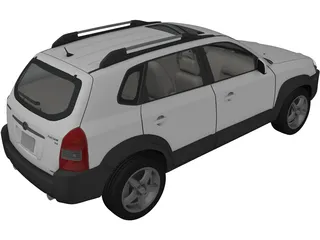 Hyundai Tucson V6 (2005) 3D Model