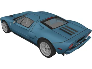 Ford GT40 (2009) 3D Model