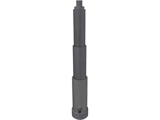 Telescopic Hydraulic Cylinder 3D Model