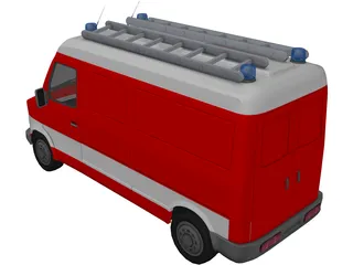 Firetruck Small 3D Model