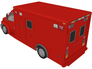 Firetruck Small 3D Model