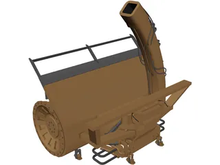 Snow Blower 3D Model